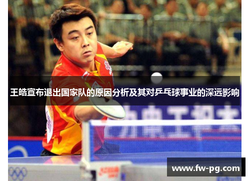 王皓宣布退出国家队的原因分析及其对乒乓球事业的深远影响